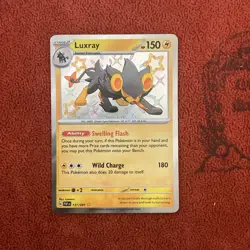 Pokemon TCG: Luxray 137/091 Holo Shiny Rare Paldean Fates Near Mint - Image 1