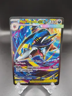 Mega Sharpedo ex 127/094 Special Illustration SIR Pokemon Phantasmal Flames - Image 1