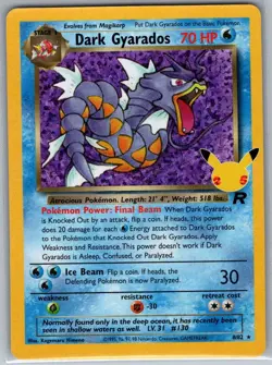 Dark Gyarados 8/82 Celebrations: Classic Collection - Pokemon Card - NM - Image 1