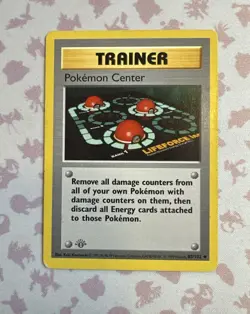 Pokemon Card 1st Edition Base Set Pokemon Center 85/102 WOTC (grey stamp) - Image 1