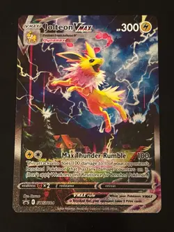 2021 Pokemon Sword & Shield Promo SWSH184 Jolteon VMAX Card Holo Near Mint OC - Image 1