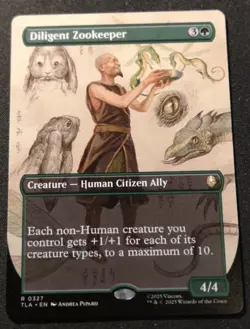 Diligent Zookeeper - Borderless - TLA - MTG - EN - NM - 0327 - Image 1