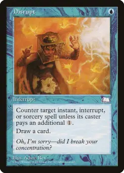 Weatherlight Disrupt MTG Magic the Gathering NM - Image 1