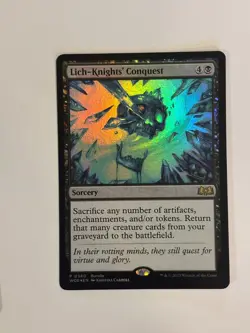 Lich-Knights' Conquest Wilds of Eldraine Foil Magic the Gathering MTG - Image 1