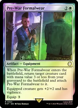 MTG - Pre-War Formalwear - Foil - Fallout - Magic the Gathering - Image 1