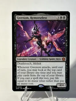 Gwenom, Remorseless Marvel's Spider-Man Regular Magic The Gathering M #0056 MTG - Image 1