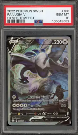 Pokemon Lugia V Silver Tempest Full Alt Art #186 PSA 10 Gem Mint - Image 1