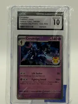 ceruledge 040/091 pokemon day 2024 stamp promo CGC 10. CLEAN - Image 1