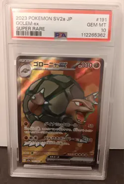 GOLEM ex 2023 POKEMON MEW EN 189/165 Scarlet & Violet 151 Holo ULTRA RARE PSA 10 - Image 1