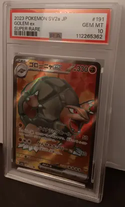 GOLEM ex 2023 POKEMON MEW EN 189/165 Scarlet & Violet 151 Holo ULTRA RARE PSA 10 - Image 2