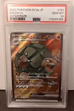 GOLEM ex 2023 POKEMON MEW EN 189/165 Scarlet & Violet 151 Holo ULTRA RARE PSA 10 - Image 4