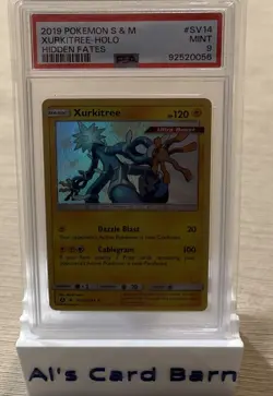 2019 Pokemon Sun & Moon Hidden Fates Xurkitree Holo #SV14 PSA 9 Mint - Image 1