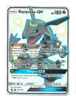 Pokemon TCG - Rayquaza GX #177a - Alt Art Promo - Shiny Vault - NM - Image 1