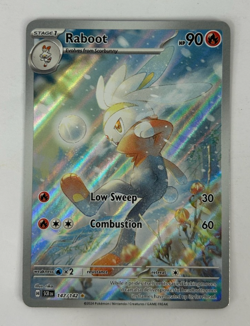 Pokemon TCG Raboot 147/142 Illustration Rare Stellar Crown NM - Image 1