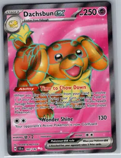 Dachsbun ex 160/142 SV07: Stellar Crown - Pokemon Card - NM - Image 1