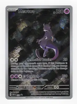 Pokemon Card Mewtwo 052 SVP Black Star Promo Full Art NM IR Alt Rare UPC 2023 - Image 1