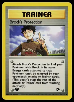 Pokemon Card - Brock's Protection Gym Challenge 101/132 Rare 1st Edition - Image 1