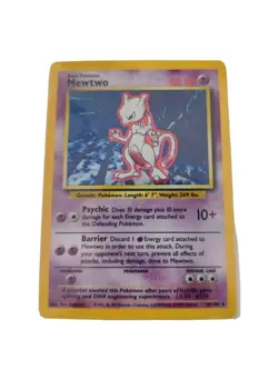 Mewtwo Pokemon Card 1999 Holo Original Base Set 10/102 WOTC - Image 1