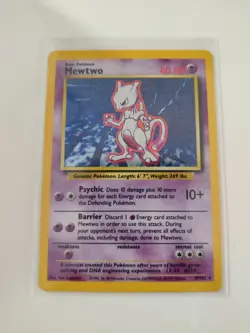 Mewtwo Pokemon Card 1999 Holo Original Base Set 10/102 WOTC - Image 3