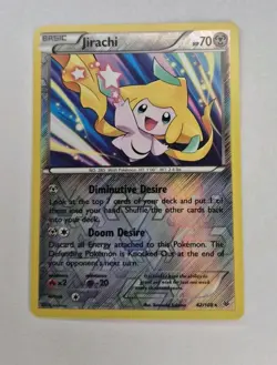 Jirachi - 42/108 - Pokemon Roaring Skies XY Reverse Holo Rare Card LP - Image 1