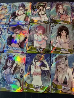 Goddess Story Waifu Bikini 18 x Character Doujin Cards Maiden Girl Party SSR UR - Image 4