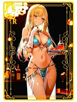 Waifu Anime Cards TCG | Marin Kitagawa [ METAL CARD ] SSR | Sexy Hentai Girl - Image 2