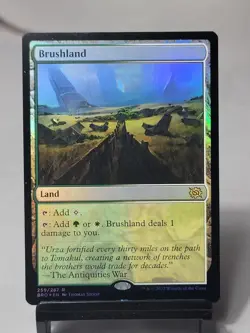 Magic The Gathering - The Brothers' War - Brushland - FOIL - Image 1