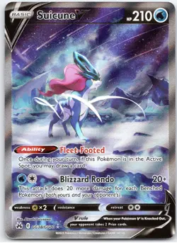 POKEMON TCG SUICUNE V GG38/GG70 CRZ HOLO CROWN ZENITH GALARIAN GALLERY POKEMON - Image 1