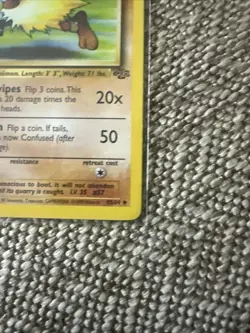 1999 Pokemon TCG Primeape Jungle 43/64 Regular 1st Edition Uncommon - Image 4