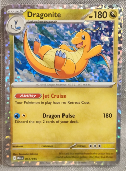 2025 Pokemon TCG McDonald's Collection 2024 #012 Dragonite CONFETTI HOLO - Image 1