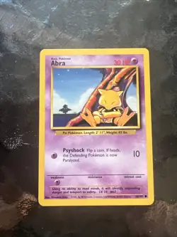Pokemon TCG Abra Base Set 43/102 Regular - Image 1