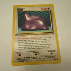 Pokemon TCG Fossil Ditto 18/62 1st Edition Non-Holo Rare - Image 2