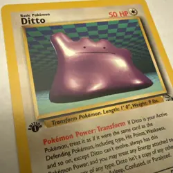 Pokemon TCG Fossil Ditto 18/62 1st Edition Non-Holo Rare - Image 3