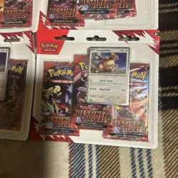 (4) Destined Rivals 3-Pack Blister Pokemon TCG Kangaskhan Sealed. 12 Packs Total - Image 5