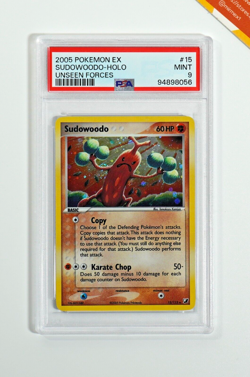 Pokemon PSA 9 Sudowoodo #15 Holo EX Unseen Forces 2005 English - Image 1