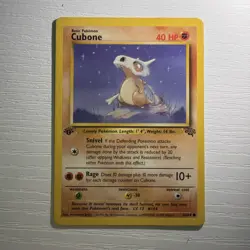 Pokemon TCG Jungle 1st Edition #50/64 Cubone LP - Image 1