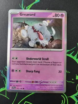 Pokemon Scarlet & Violet Greavard Holo 105/198 Mimikyu Ex Box - Image 1
