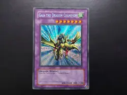 Yugioh - Gaia the Dragon Champion LOB-123 Secret Rare - Image 1