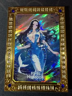 Goddess Hancock Mermaid Preimium Thick Metal Card Waifu Doujin One Piece - Image 1