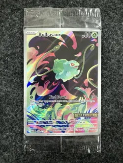 SEALED Bulbasaur 133/132 Mega Evolution STAMPED Promo Pokemon TCG Card NM - Image 1