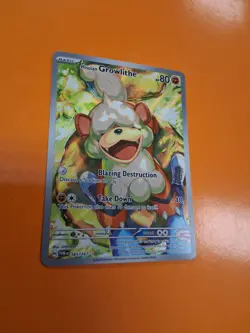 Hisuian Growlithe 181/167 Sv06: Twilight Masquerade Holo Pokemon Card TCG - Image 2