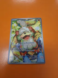 Hisuian Growlithe 181/167 Sv06: Twilight Masquerade Holo Pokemon Card TCG - Image 3