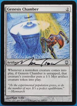 Genesis Chamber Darksteel NM Artifact Uncommon SIGNED CARD (504989) ABUGames - Image 1