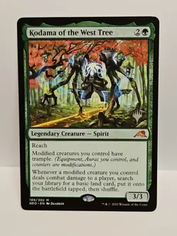 MTG Kamigawa Neon Dynasty Promo Pack KODAMA OF THE WEST TREE Magic The Gathering - Image 1