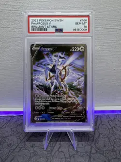 Arceus V 166/172 Brilliant Stars Alternate Alt Art 2022 Pokemon PSA 10 GEM MINT - Image 1