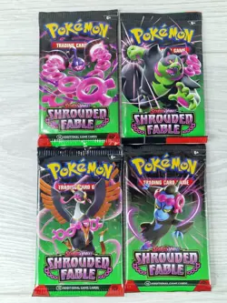 4 X Shrouded Fable Booster Packs Sealed Art Set Pokemon TCG Scarlet & Violet - Image 1
