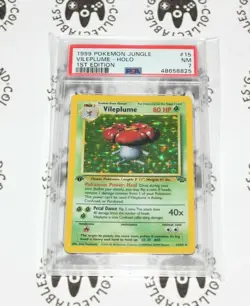 Vileplume #15/64 - 1st Edition - PSA 7 - Pokemon Card TCG - Jungle Set - Image 1
