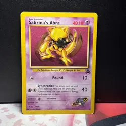 Sabrina's Abra 19 Promo Wizards Black Star Promos Pokemon Card - Image 1