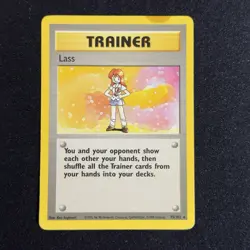 Lass 75/102 Rare Base Set Unlimited Vintage WOTC Pokemon Card English 1999 - Image 1