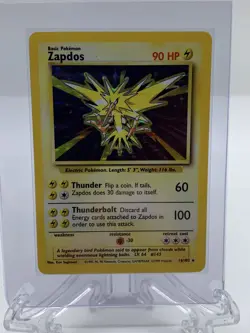 Pokemon Trading Card Holo Zapdos Shadow 16/102 Base Original Set 1999 NM - Image 1
